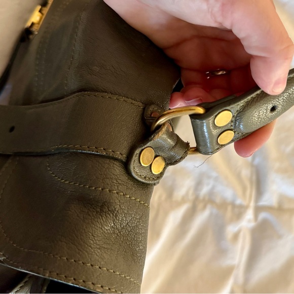 Proenza Schouler PS1 Medium Satchel – Olive Green Genuine Leather - Picture 7 of 15